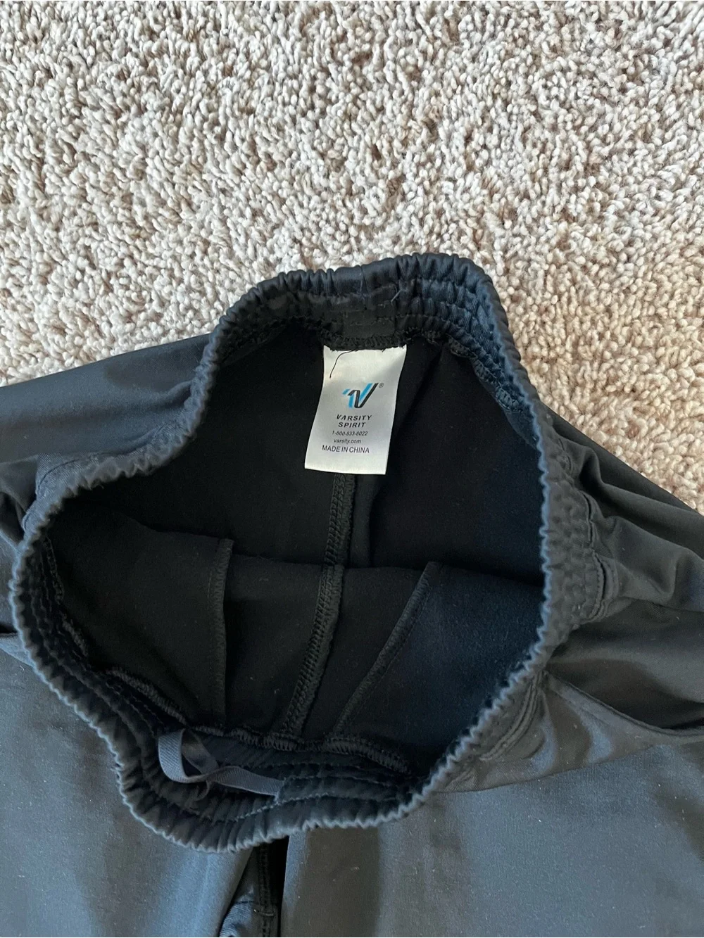 Varsity Black Track Jogger Pants for Women